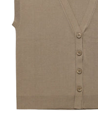 【Et】Oversized V-neck Knit Vest