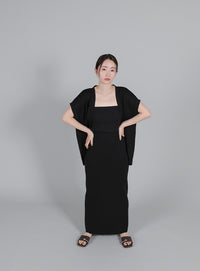 【Et】Oversized V-neck Knit Vest