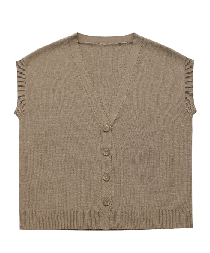 Et】Oversized V-neck Knit Vest – SELECT MOCA
