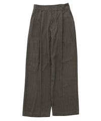 【Et】Linen Mix Tuck Wide Pants