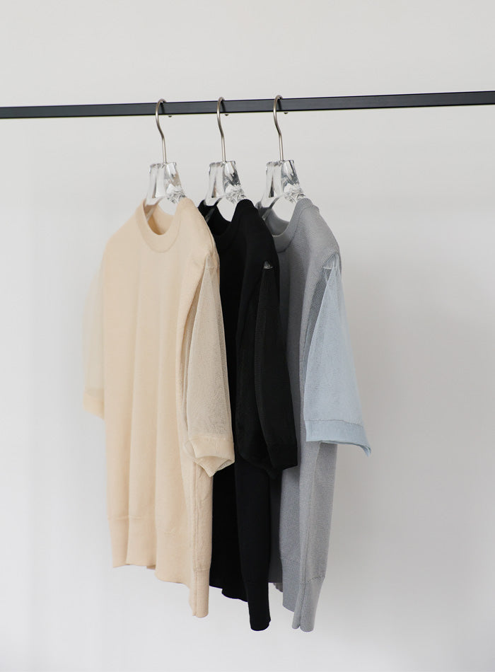 トップス eri923 Et】シアースリーブニットトップス【SALE】 – SELECT MOCA