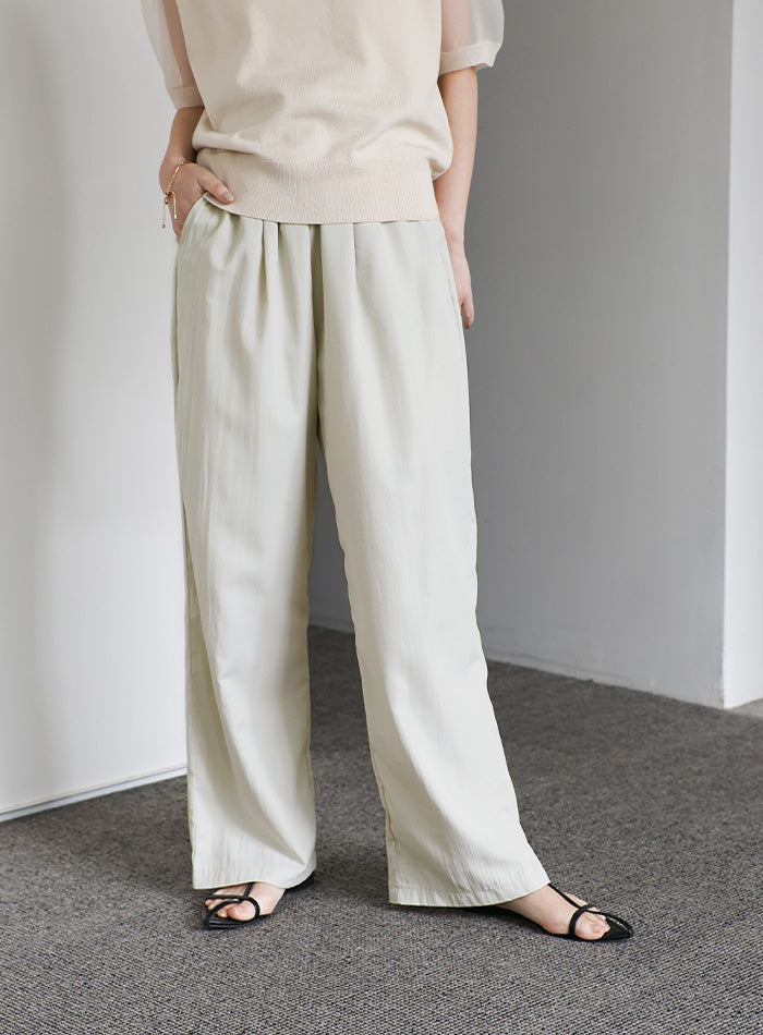 【新品タグ付き】BEAMS moncao モンサオ /リネン イージーパンツ S B:MING by BEAMS（ビーミング by ビームス）リネン混 ストライプ