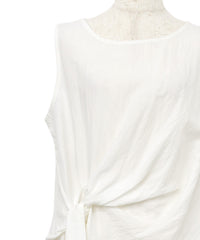 【Et】Asymmetrical Sleeveless Blouse
