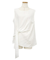 【Et】Asymmetrical Sleeveless Blouse