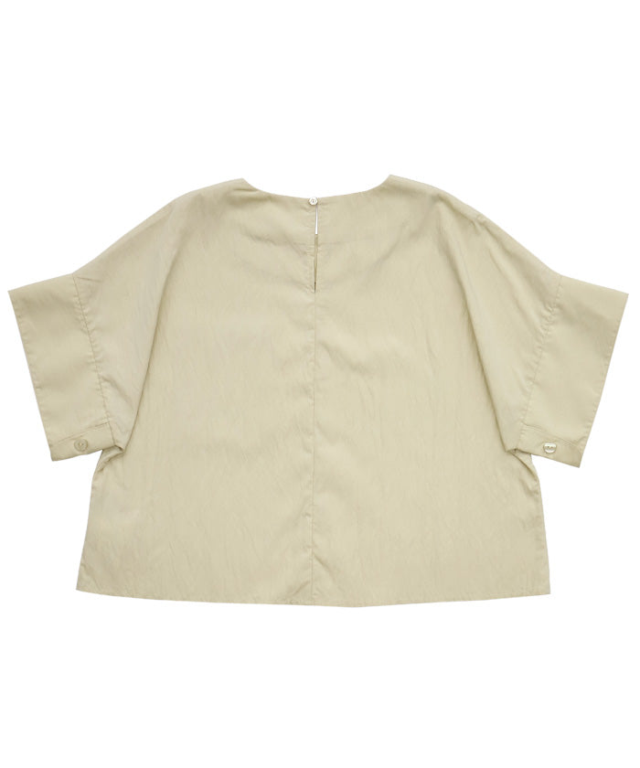 【Et】フロントポケットビッグカフスブラウス【SALE】