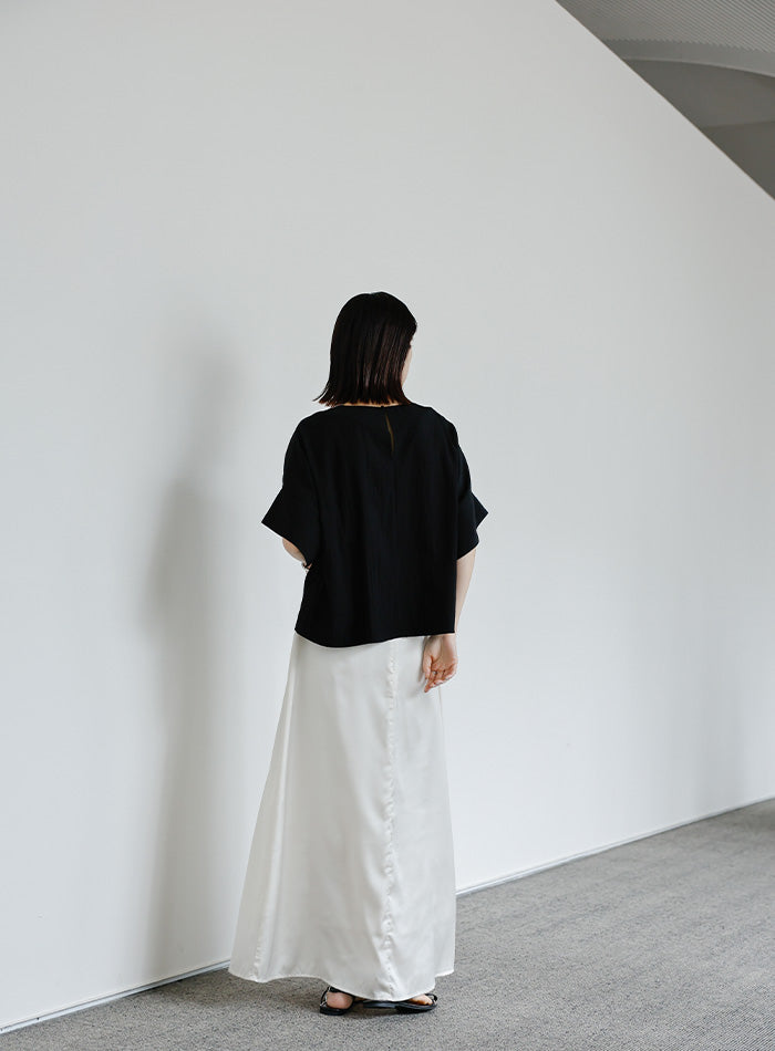 【Et】フロントポケットビッグカフスブラウス【SALE】