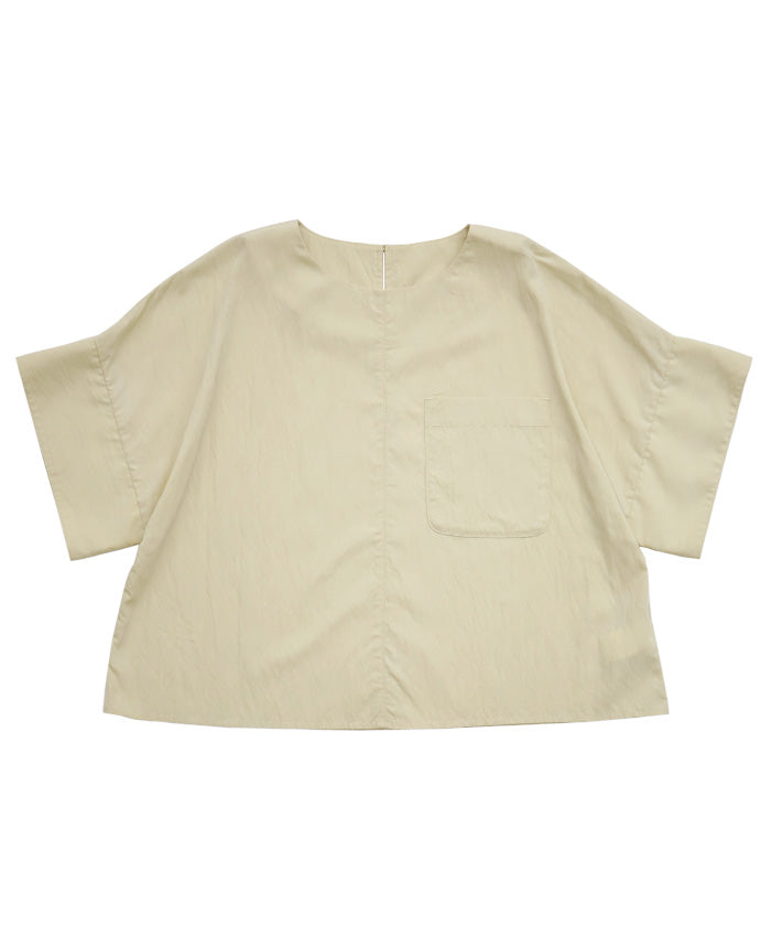 【Et】フロントポケットビッグカフスブラウス【SALE】