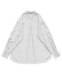 【Et】2Way Striped Oversized Blouse