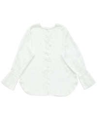 【Et】Button Design Wide Cuff Blouse