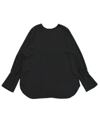 【Et】Button Design Wide Cuff Blouse