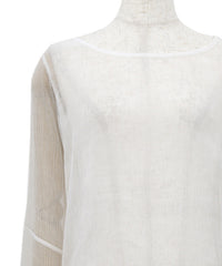 【Et】Sheer Blouse and Scarf Set
