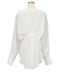 【Et】Back Design Tuck Blouse