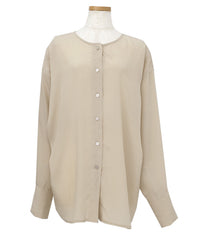 【Et】Back Design Tuck Blouse