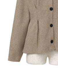【Et】Front Tuck V-Neck Cardigan