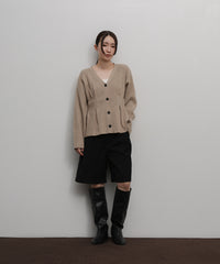 【Et】Front Tuck V-Neck Cardigan