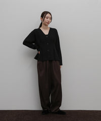 【Et】Front Tuck V-Neck Cardigan