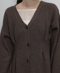【Et】Front Tuck V-Neck Cardigan
