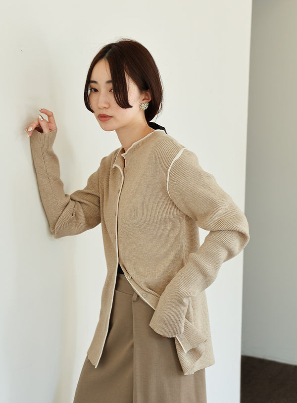 【Et】Color linking Cardigan