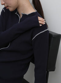 【Et】Color linking Cardigan