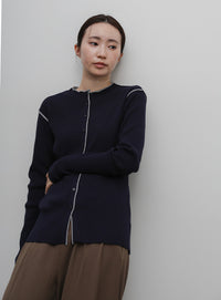 【Et】Color linking Cardigan