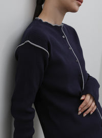 【Et】Color linking Cardigan
