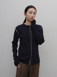 【Et】Color linking Cardigan