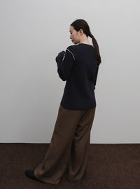 【Et】Color linking Cardigan