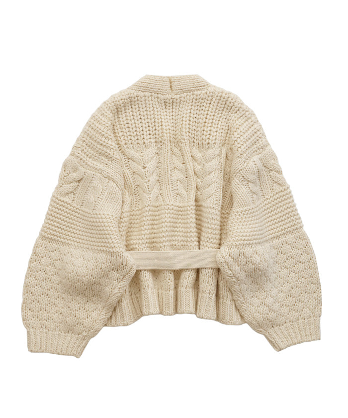 【Et】Cable wide cardigan
