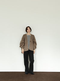 【Et】Cable wide cardigan