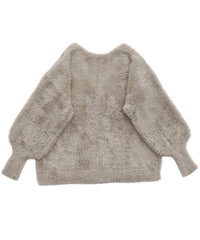 【Et】Shaggy V-Neck Volume Cardigan