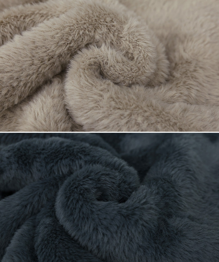 【Et】Shaggy V-Neck Volume Cardigan