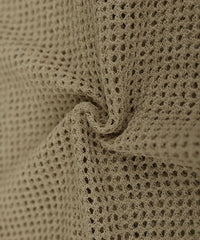 【Et】Mesh Polo Knit Cardigan