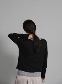 【Et】Bicolor Tank Top Cardigan Set