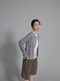 【Et】Bicolor Tank Top Cardigan Set