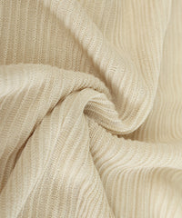 【Et】Sheer Ribbed Deep Side Slit cardigan