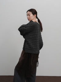 【Et】Alpaca Touch Garter Bolero
