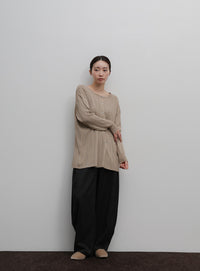 【Et】Muitiway Random Rib Knit Cardigan
