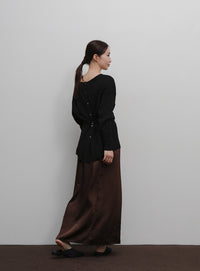 【Et】Muitiway Random Rib Knit Cardigan