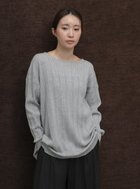 【Et】Muitiway Random Rib Knit Cardigan