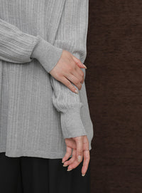 【Et】Muitiway Random Rib Knit Cardigan