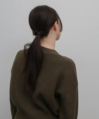 【Et】Wide Rib V-Neck Cardigan