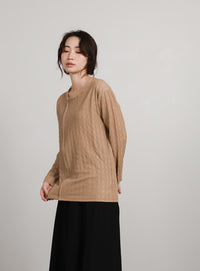 【Et】Asymmetrical Neck Shirring Tops