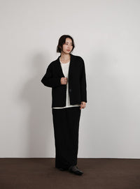 【Et】Asymmetrical Neck Shirring Tops