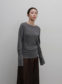 【Et】Slit Sleeve Tops