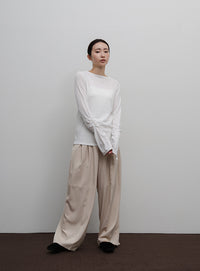 【Et】Slit Sleeve Tops