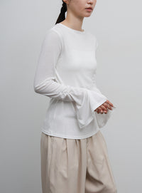 【Et】Slit Sleeve Tops
