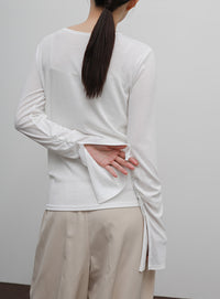【Et】Slit Sleeve Tops