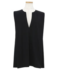 【Et】Keyneck Shoulder Tuck Tops