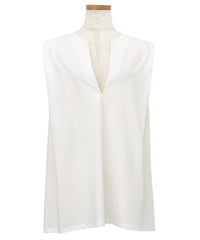 【Et】Keyneck Shoulder Tuck Tops
