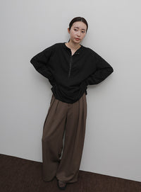 【Et】Oversized Front Hook Long Tee